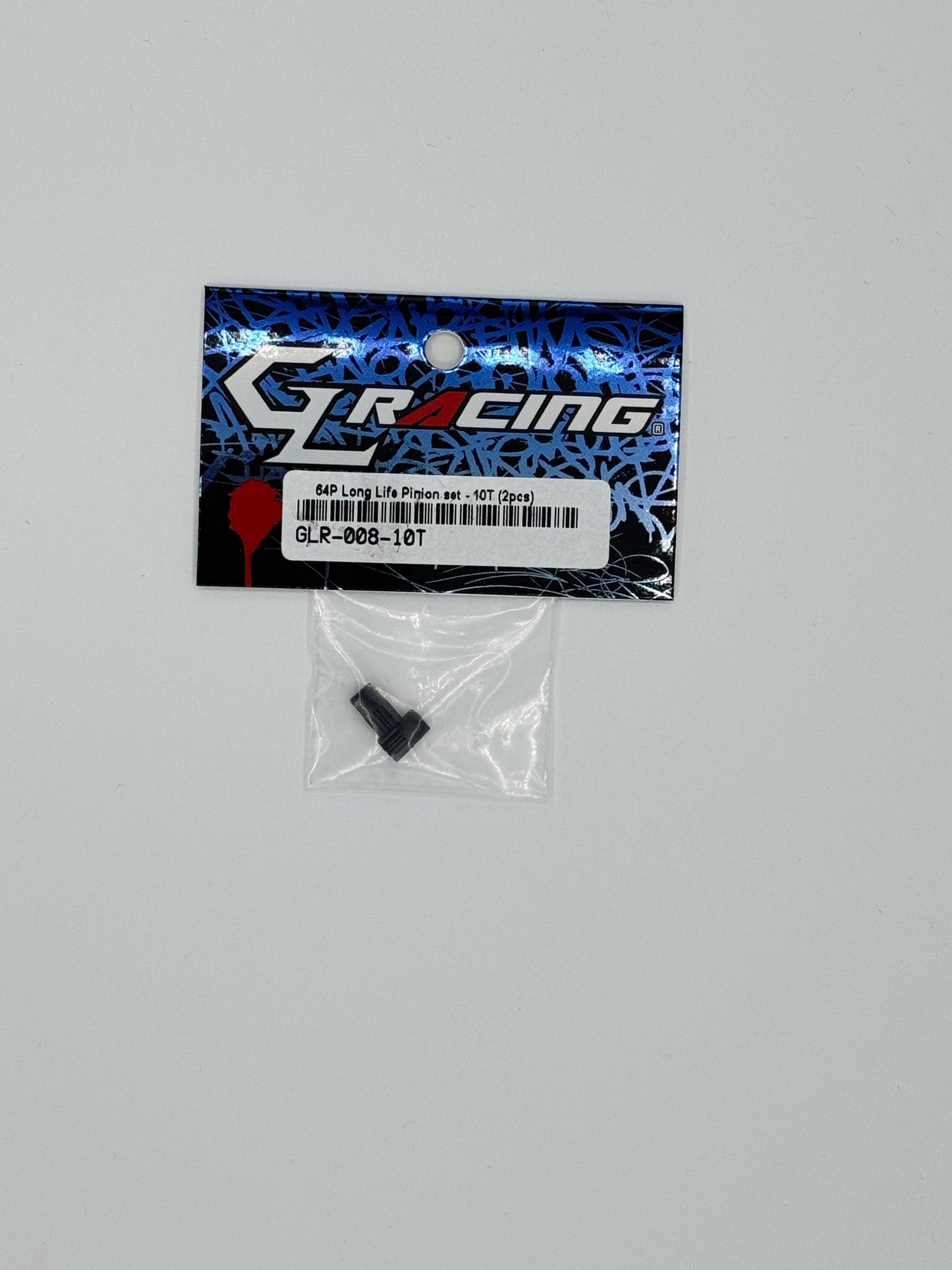 GL Racing 64P Longlife Pinion set 10T (2pcs)* GLR-008-10T