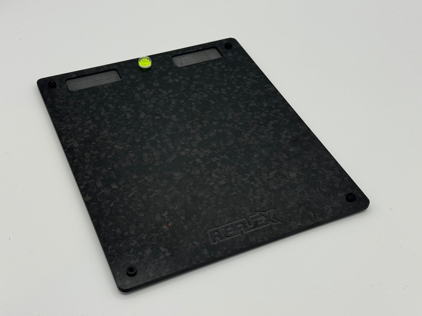 REFLEX RACING FORGED CARBON FIBER LEVEL ADJUSTMENT SET-UP BOARD (BLACK) RX521V2