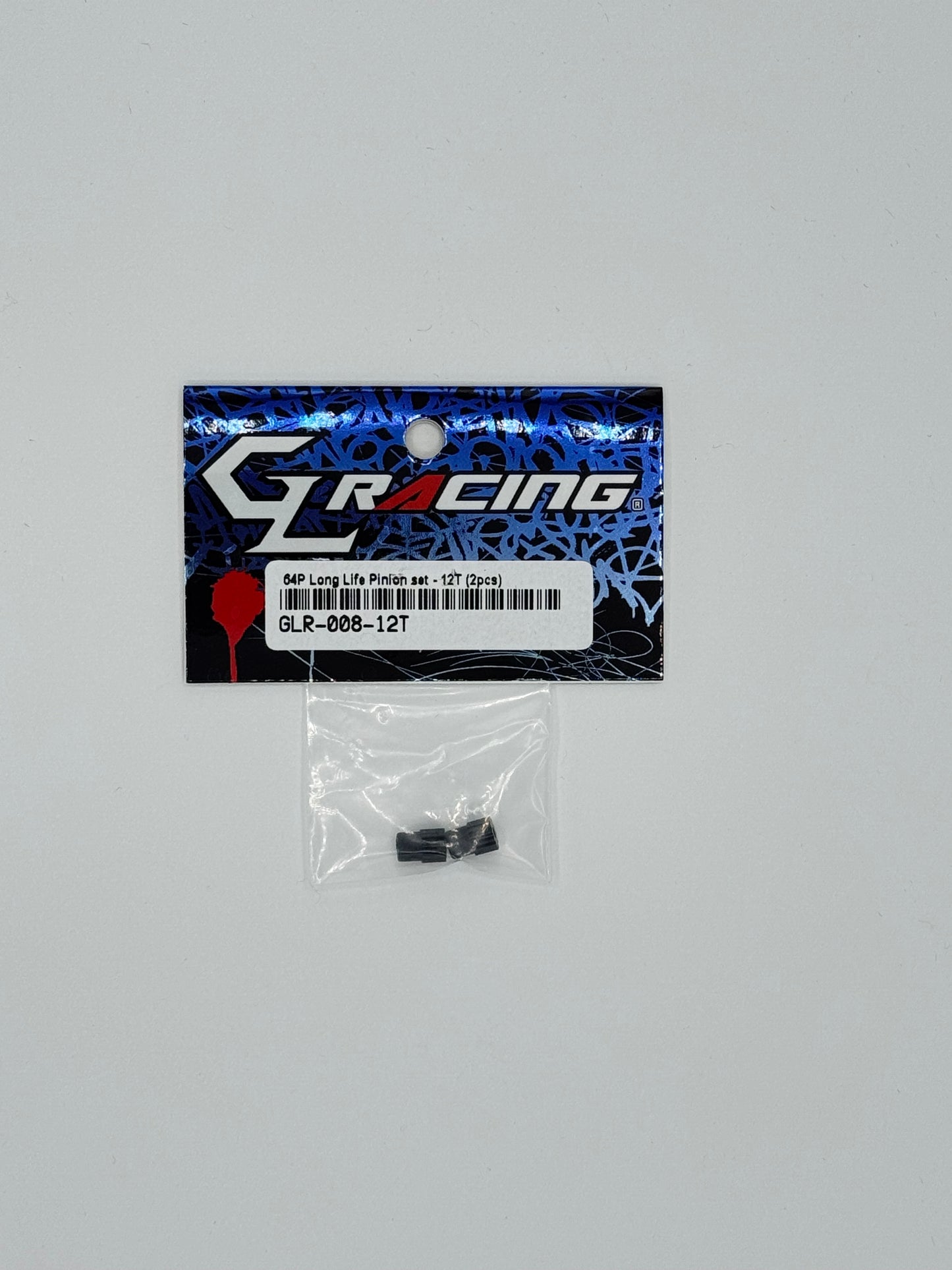 GL Racing 64P Longlife Pinion set 12T (2pcs)* GLR-008-12T