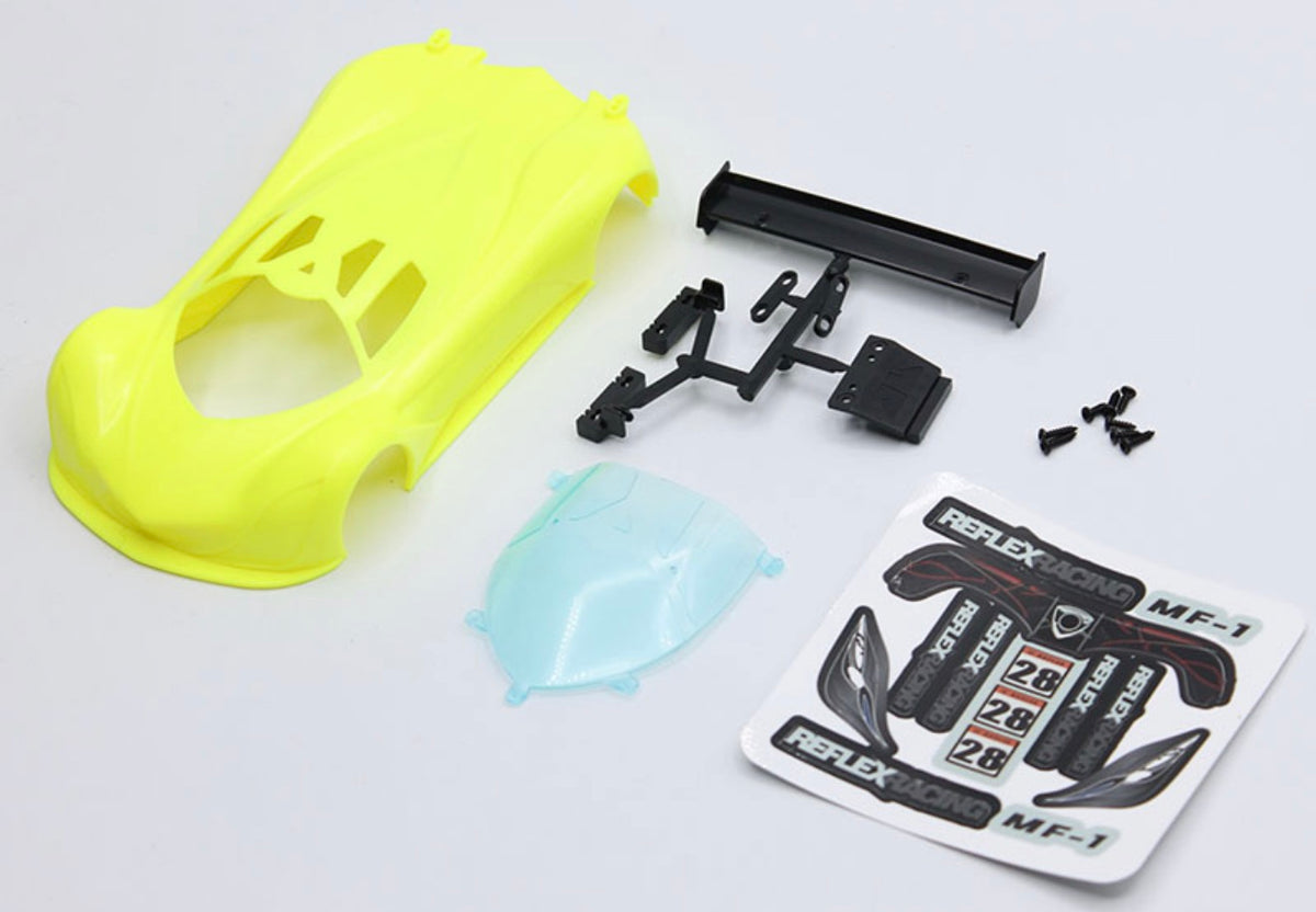Reflex Racing MF-1 ABS Plastic Body Set (Neon Yellow) RAW-001-NY