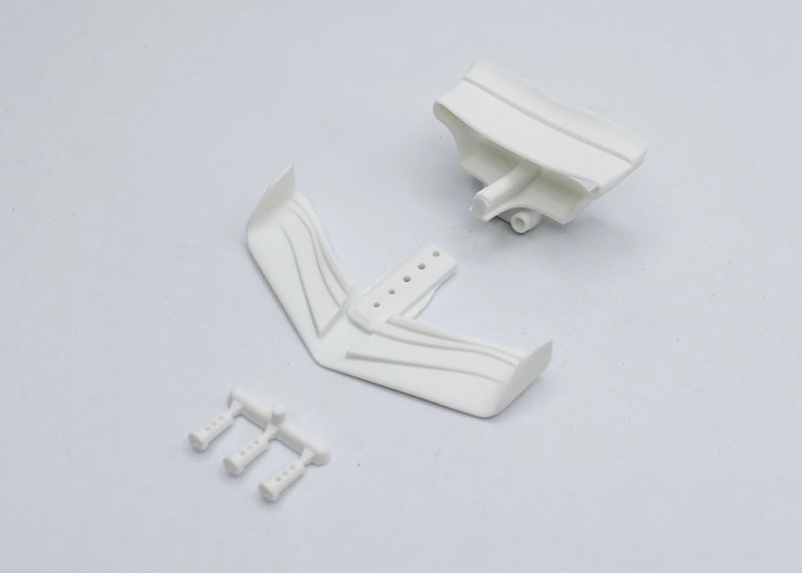 Reflex Racing FX28 Wing and Post Set - White FX28-012-WT