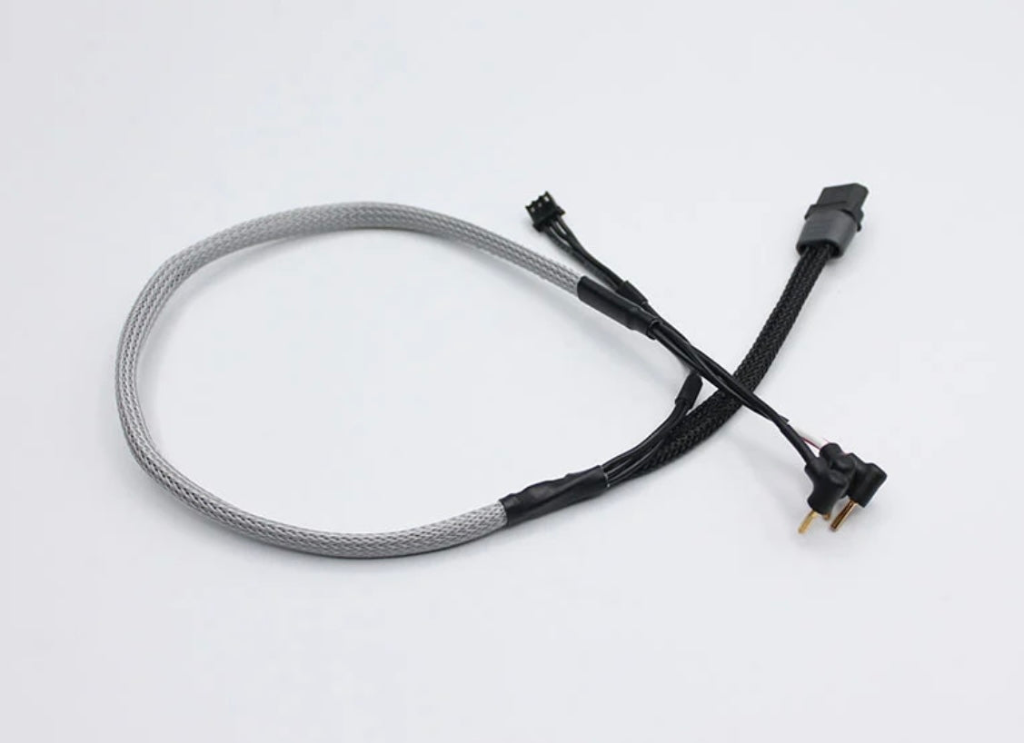 Reflex Racing 2mm Bullet Plug Charging Cable - Grey RRE017