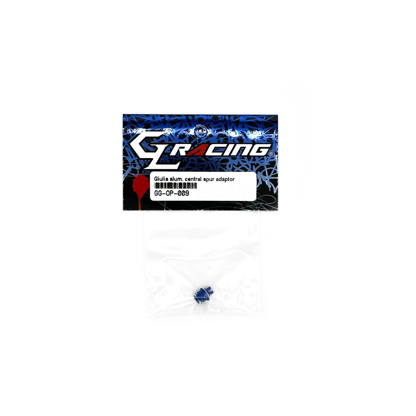 GL Racing Giulia alum, Central Spur Adaptor GG-OP-009