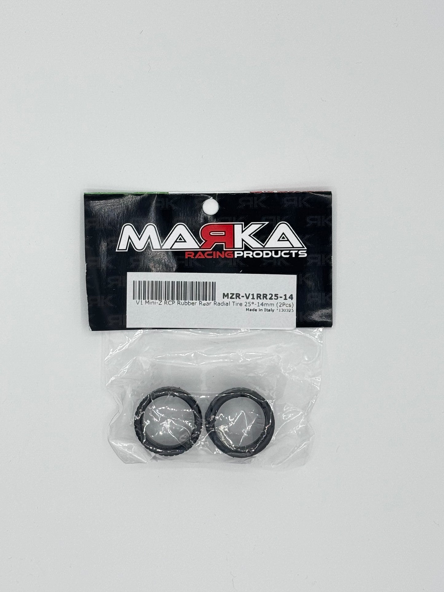MZR-V1RR25-14 V1 Mini-Z RCP Rubber Rear Radial 14mm Tire 25