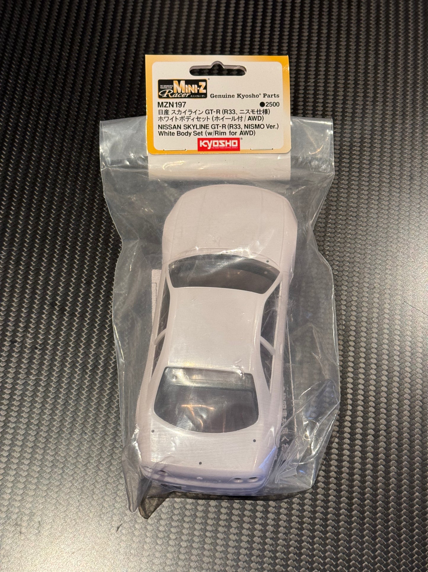 Kyosho MZN197 Nissan Skyline GT-R R33 Nismo White Body