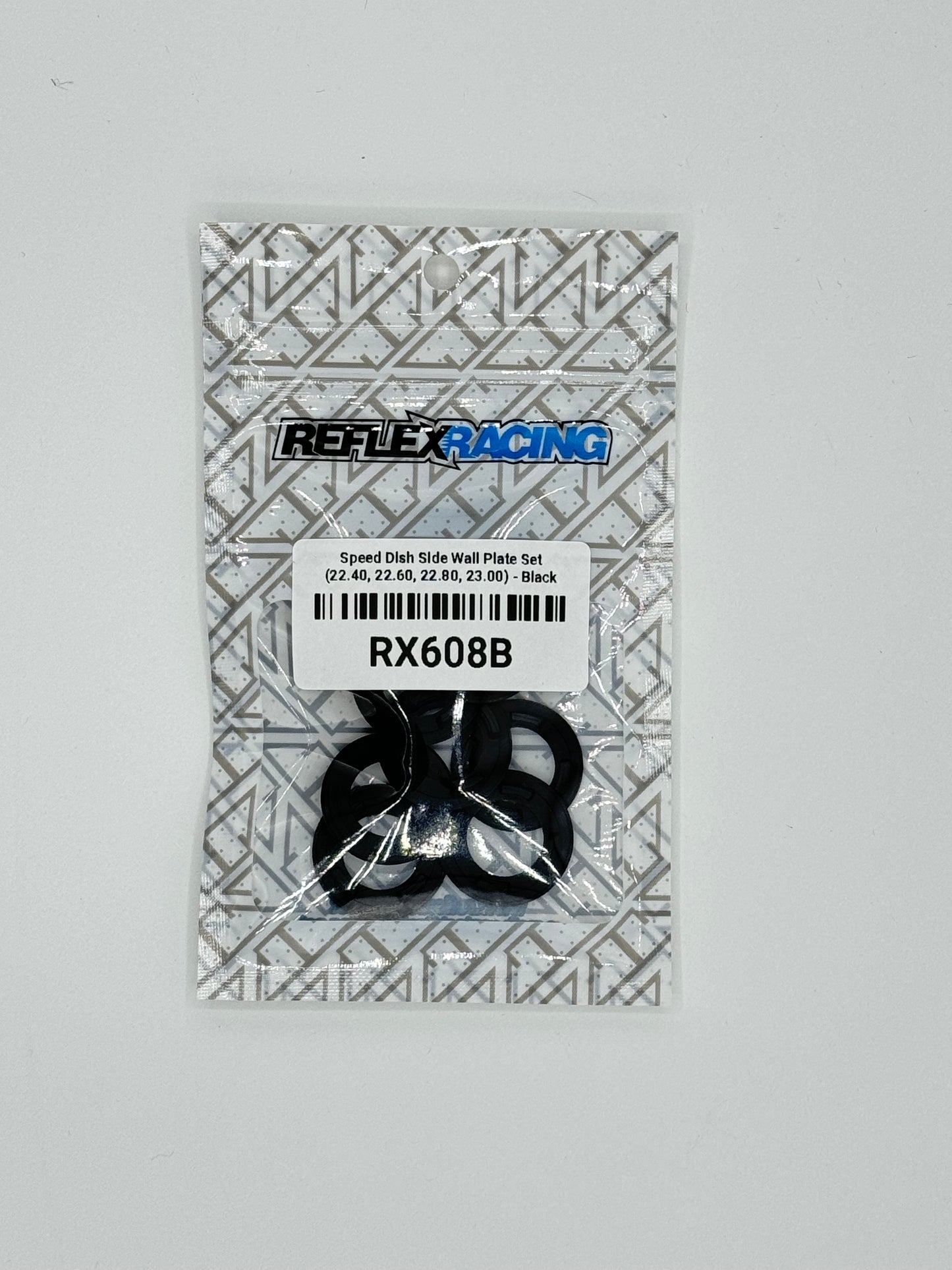 Reflex Racing Speed Dish Side Wall Plate Set (22.40, 22.60, 22.80, 23.00) - Black RX608B