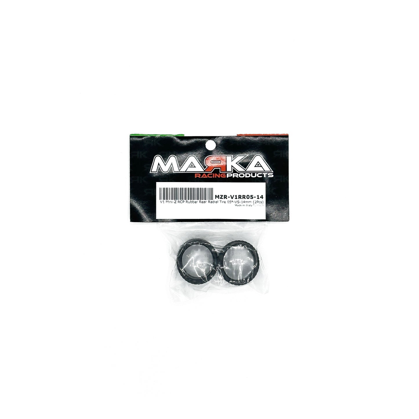 MZR-V1RR05-14 V1 Mini-Z RCP Rubber Rear Radial 14mm Tire 05