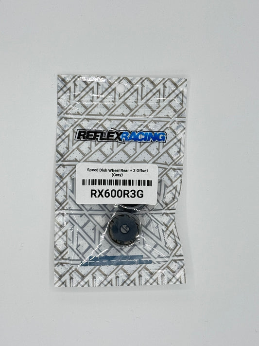 Reflex Racing Rear Wheels 11mm 3-Offset Grey RX600R3G