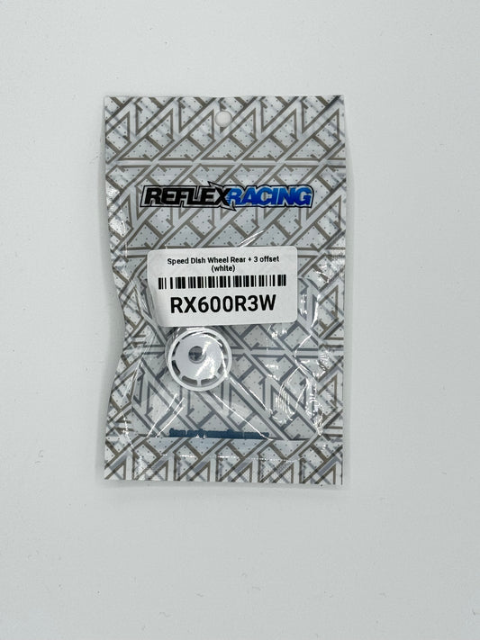 Reflex Racing Rear Wheels 11mm 3-Offset White RX600R3W