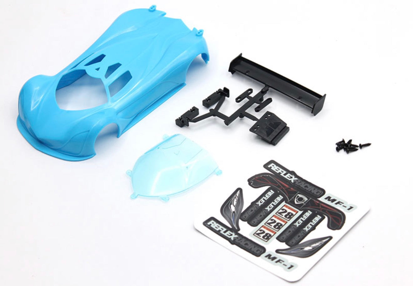 Reflex Racing MF-1 ABS Plastic Body Set (Electric Blue) RAW-001-EB