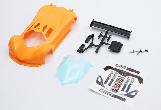 PRE- ORDER Reflex Racing MF-1 ABS Plastic Body Set (Yellow Sea Orange) RAW-001-SO