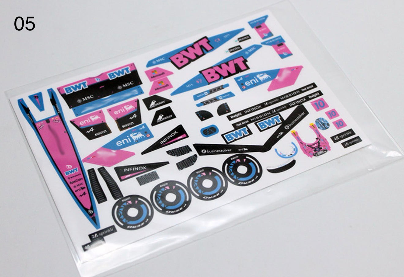 Raceway RC RCR005 FX28 Decal Set - Type AR