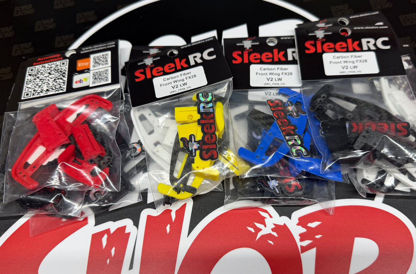 Sleek RC FX28 Front Wing V2 PN Legal White