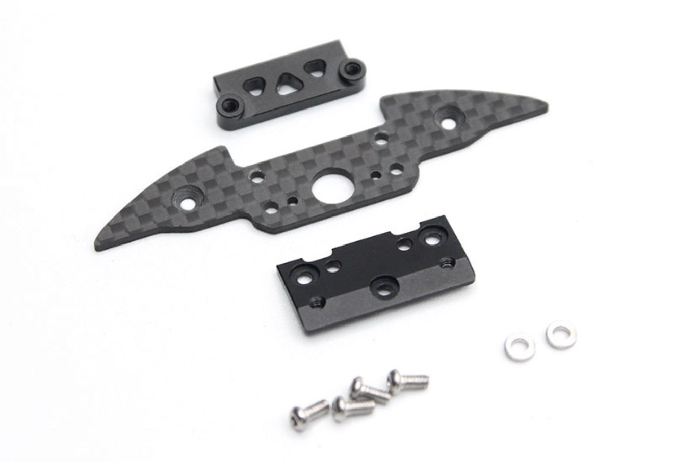 Reflex Racing MF-1 Carbon Fiber Bumper and Aluminum Clip Set RC566