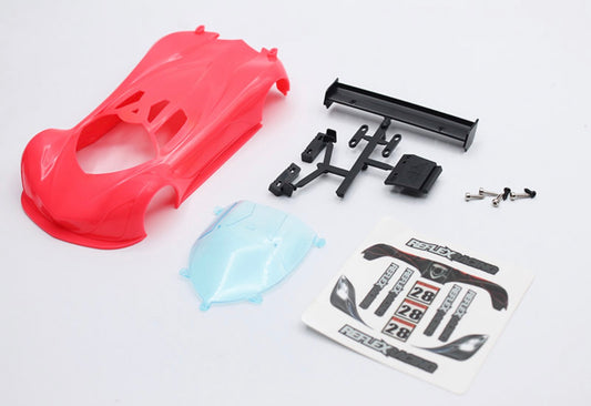 PRE- ORDER Reflex Racing MF-1 ABS Plastic Body Set (Fluorescent Red) RAW-001-FR