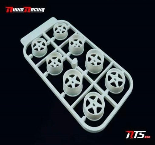 RHINO RACING 1/24 RWD DRIFT RIM SET 20MM / 22MM (8PC SET) RTS-510